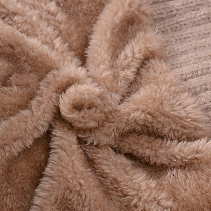 🔥Naujas pasiūlymas – stilinga, stora megzta žieminė kepurė – su šiltu veido apdangalu ir šaliku-LT