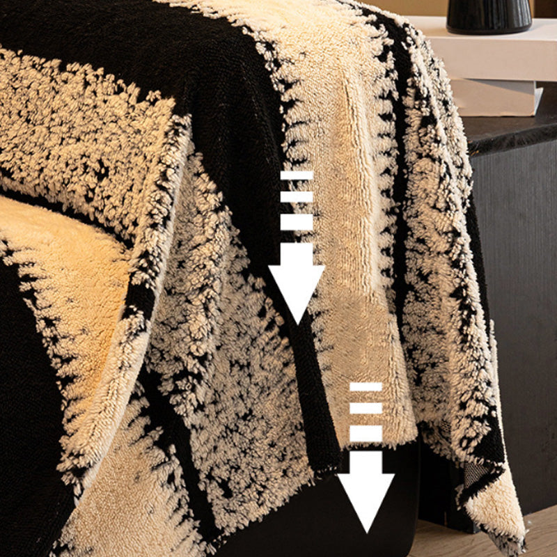 Minkštas, neslystantis pliušinis sofos užvalkalas-LT